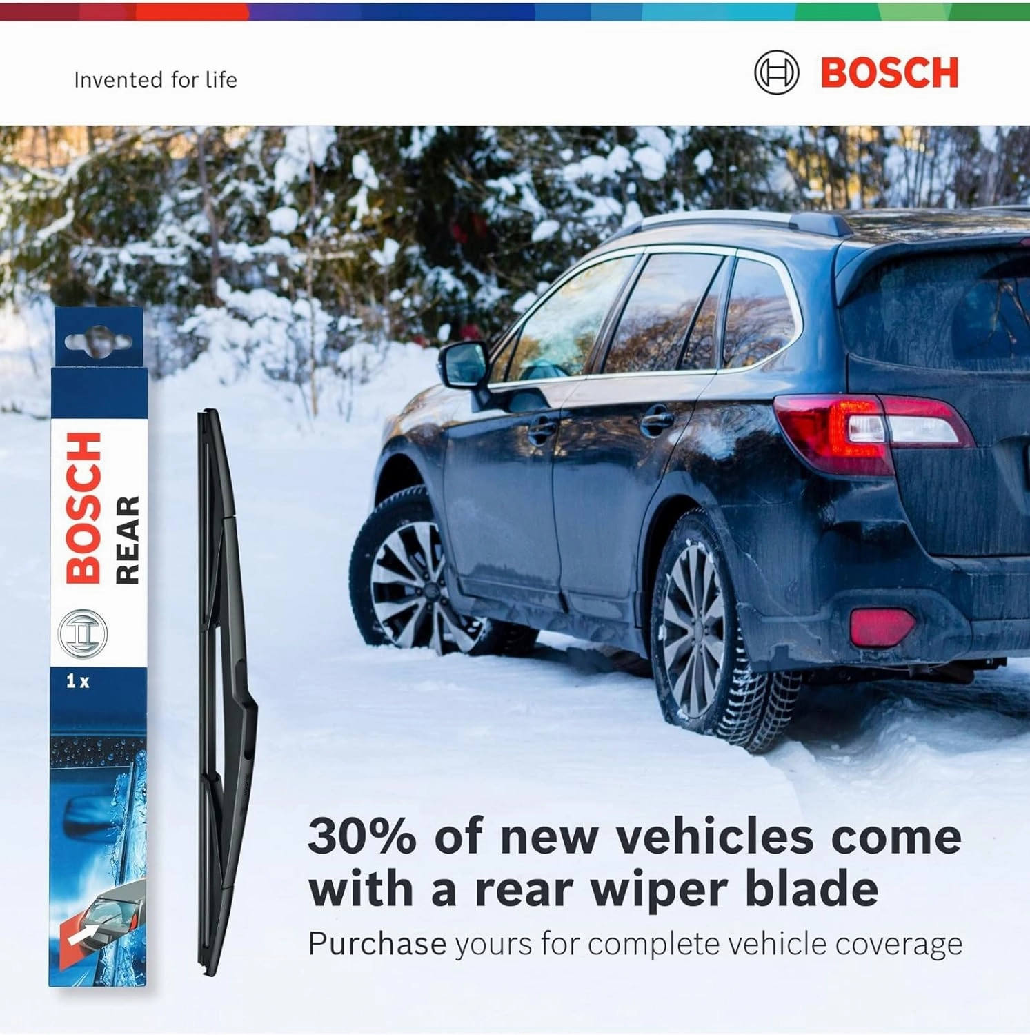 BOSCH 26A18A ICON Beam Wiper Blades - Driver and Passenger Side - Set of 2 Blades (26A & 18A)