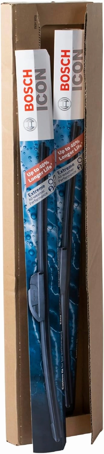 BOSCH 26A18A ICON Beam Wiper Blades - Driver and Passenger Side - Set of 2 Blades (26A & 18A)