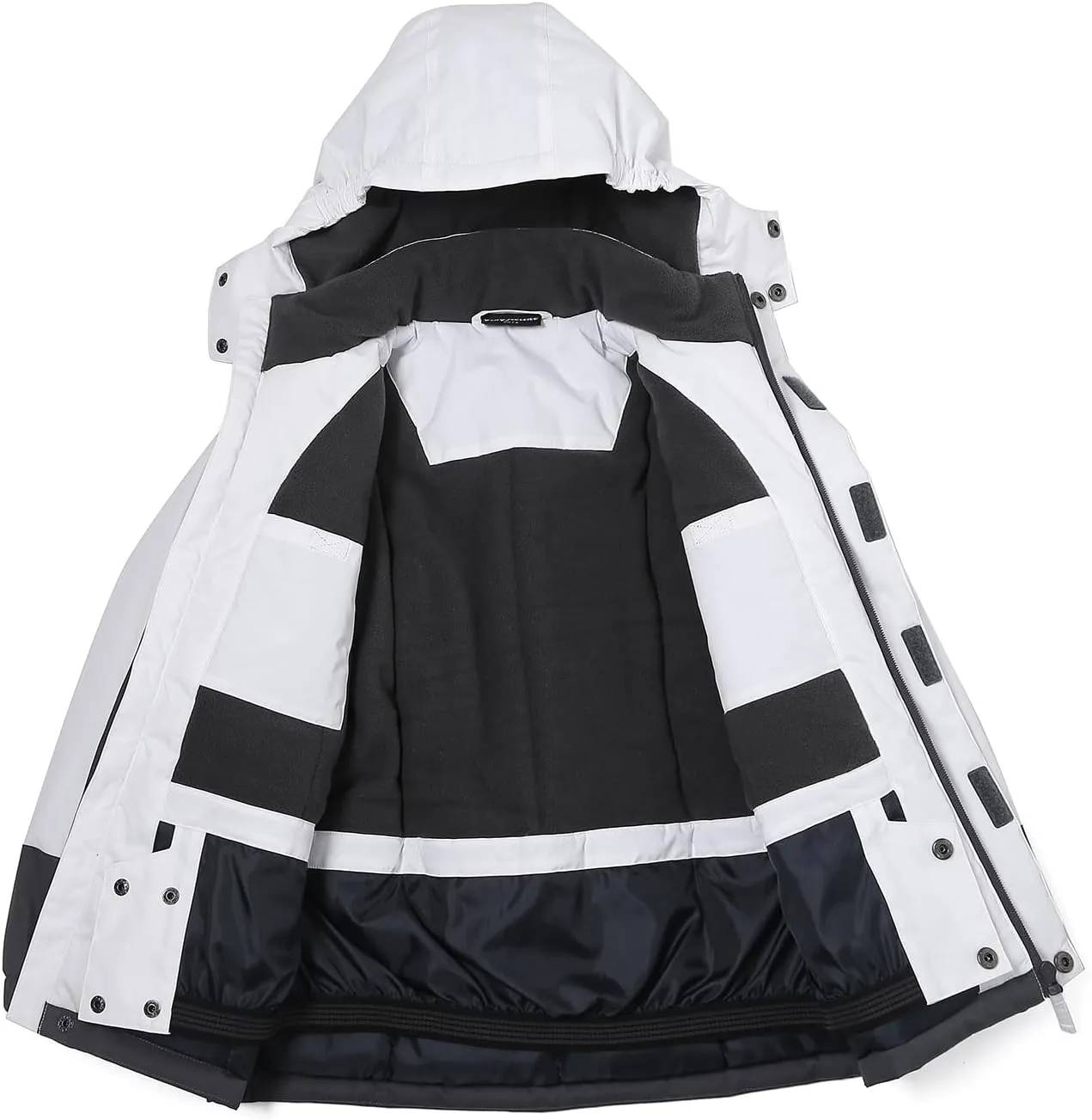 Boy's Waterproof Ski Jacket,Kids Warm Winter Snow Coat,Hooded Fleece Outwear,Windproof RainCoat