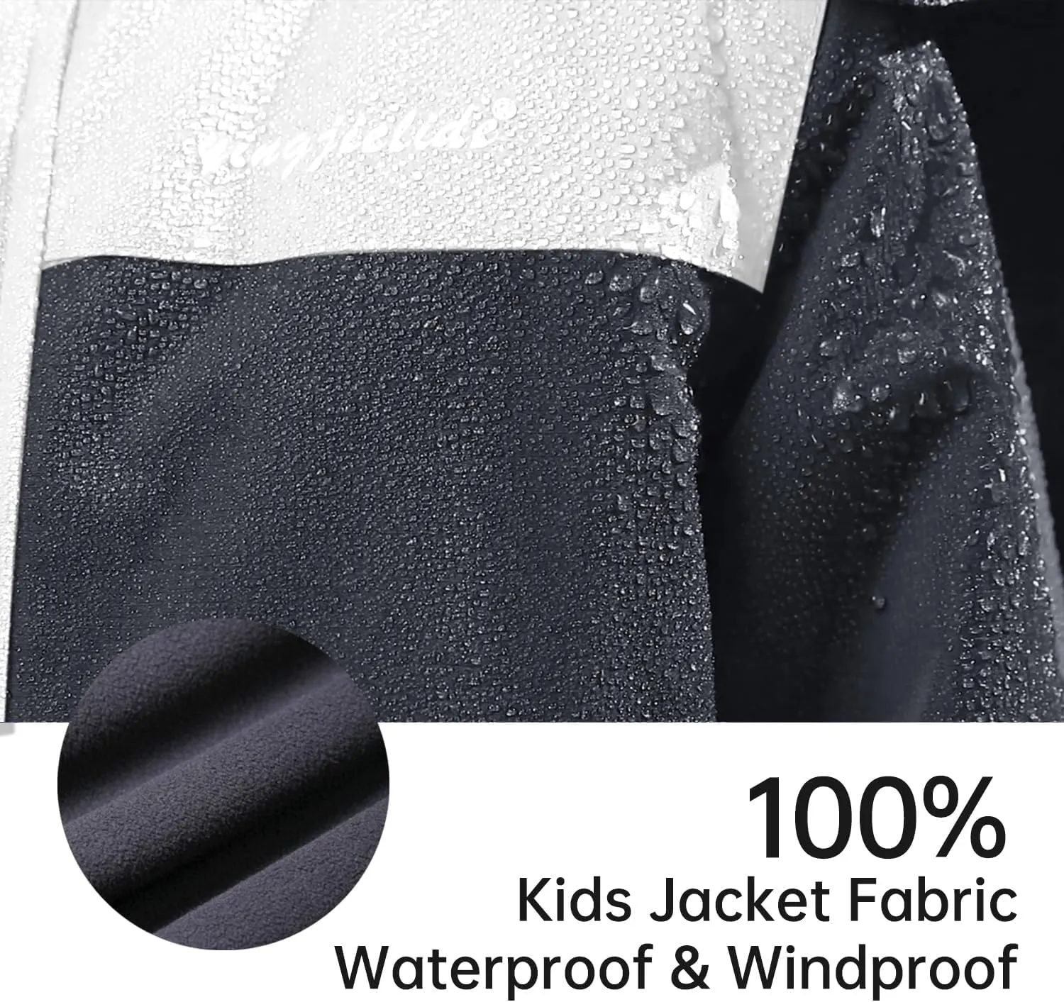 Boy's Waterproof Ski Jacket,Kids Warm Winter Snow Coat,Hooded Fleece Outwear,Windproof RainCoat