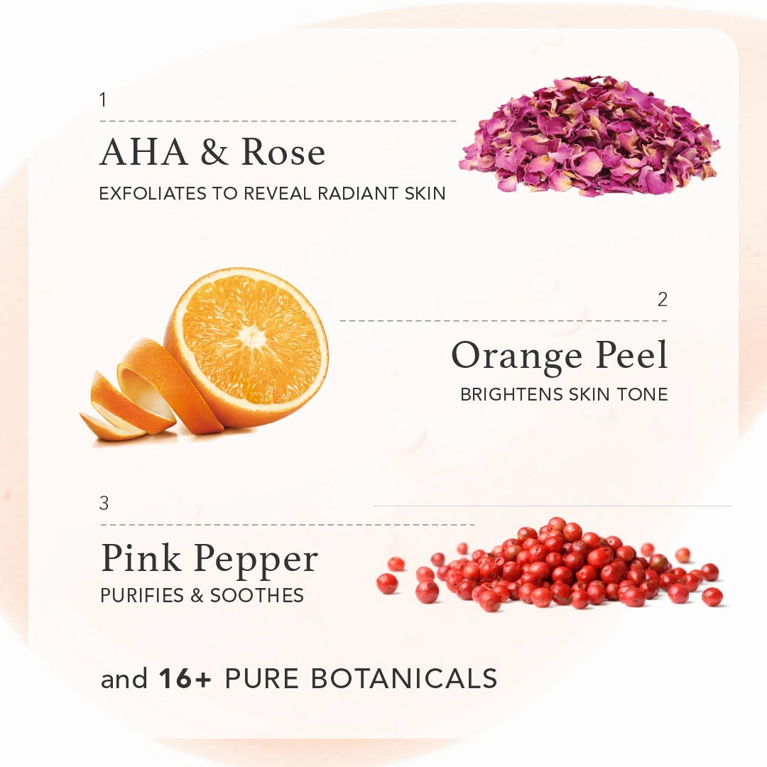 Brighten AHA Botanical Body Wash – Himalayan Rose & Pink Pepper