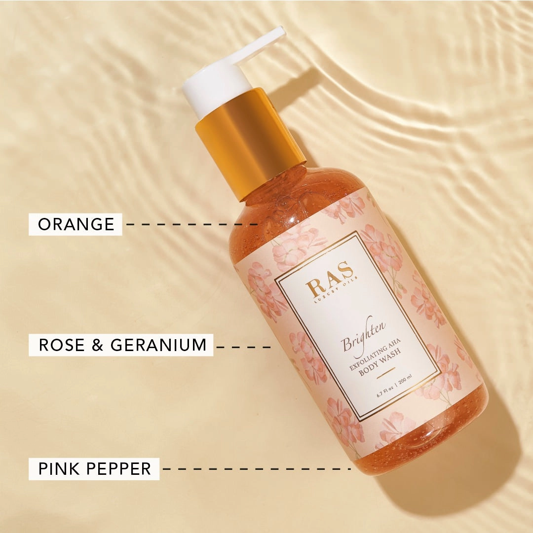 Brighten AHA Botanical Body Wash – Himalayan Rose & Pink Pepper