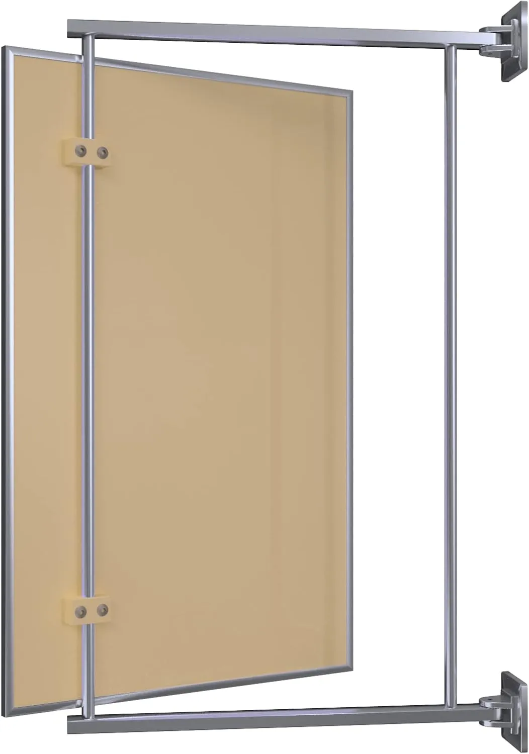 BRIXWELL PNV14CH 14" W x 22" H Pivot-N-Vue Double Hinged Mirror Rectangular Polished Chrome