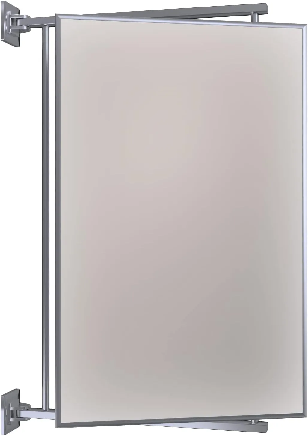 BRIXWELL PNV14CH 14" W x 22" H Pivot-N-Vue Double Hinged Mirror Rectangular Polished Chrome
