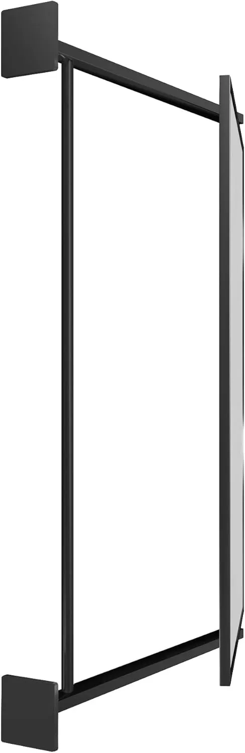 BRIXWELL PNV14MBL 14" W x 22" H Pivot-N-Vue Double Hinged Mirror Rectangular Matte Black