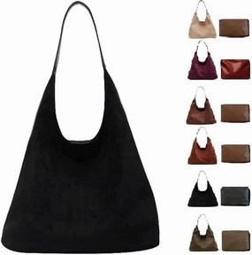 Brown Suede Bag for Women 2024 - New Tote and Shoulder Bag