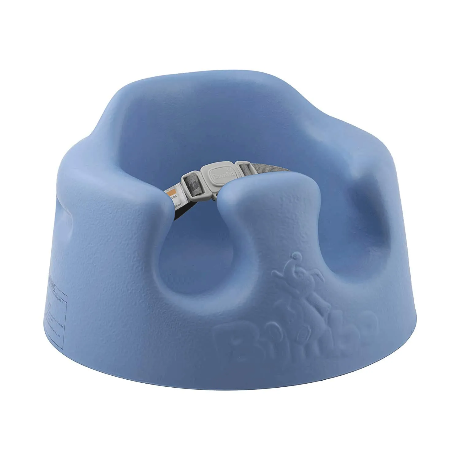 Bumbo Baby Floor Seat with Tray, Infant Soft Foam Chair with Eating Tray, Powder Blue