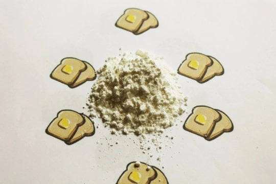 Buttered Toast Body Powder, Arrowroot Powder, Vegan Gluten Free Scented Body Powder