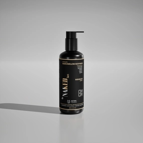 By NAKED fact Cupid Marshmallow Revitalizing Body Wash for Couples | Refreshing Shower Gel for Deep Cleansing, Exfoliating, Hydrating, Balance moisture, Oil control | Infused with Vitamin C, E, Niacinamide, Saffron & Coffee beans-300 ml