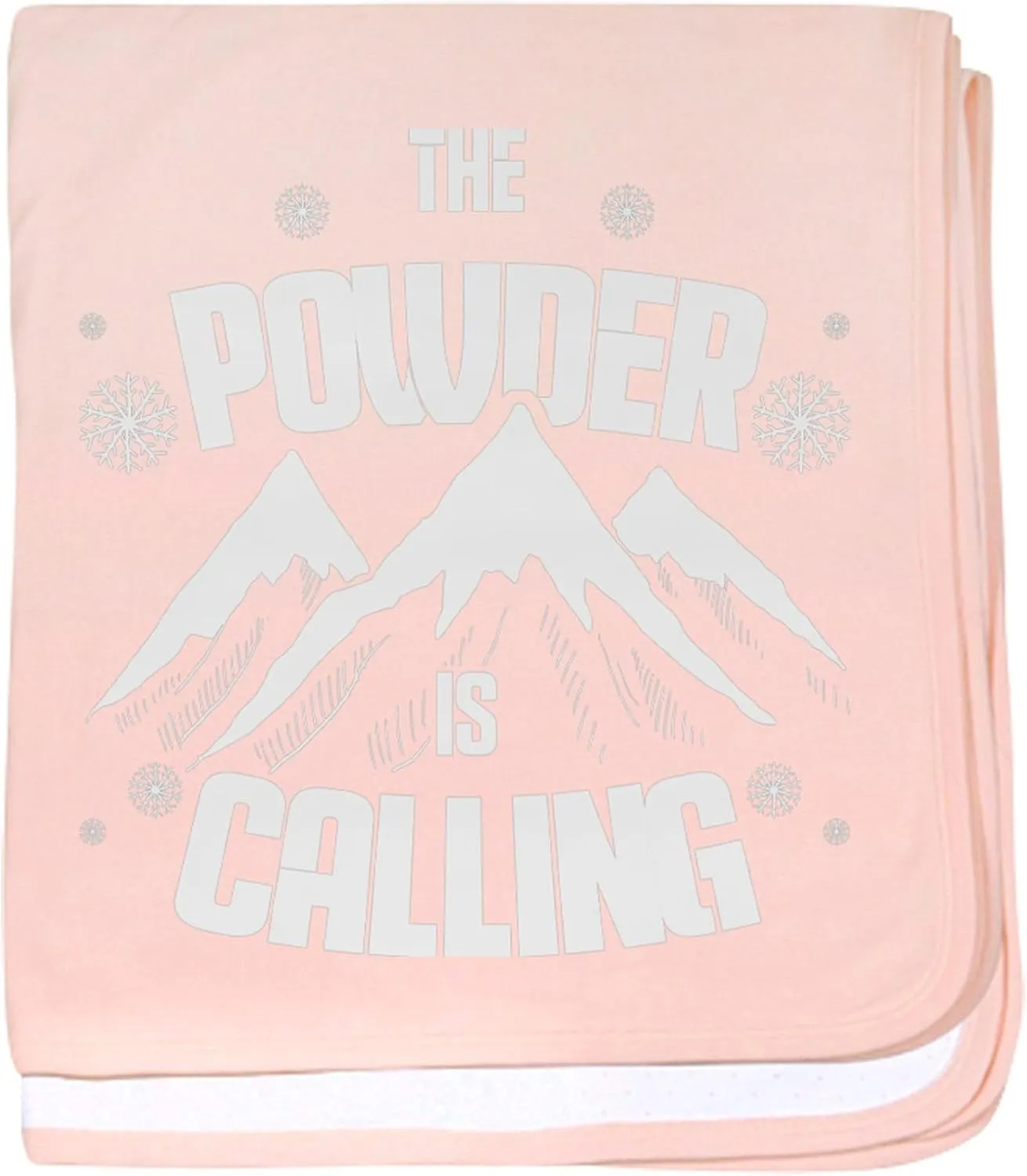 CafePress Ice Climber Rock Climbing Snow Powder Baby Blanket, Super Soft Newborn Swaddle