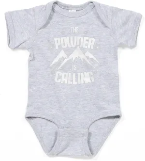 CafePress Ice Climber Rock Climbing Snow Powder is Body Suit Cute Infant Bodysuit Baby Romper Dark