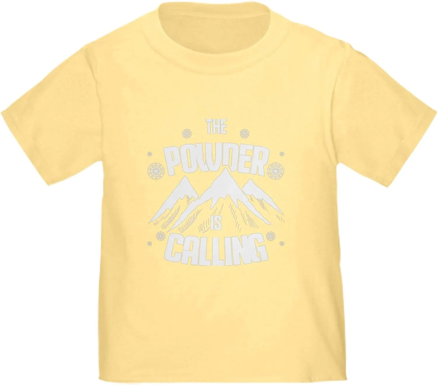CafePress Ice Climber Rock Climbing Snow Powder is C T Shirt Cute Toddler Graphic Tee, 100% Cotton
