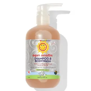 California Baby Super Sensitive Baby Shampoo   Baby Wash | 100% Plant-Based | Unscented Body Wash For Sensitive Skin | Hypoallergenic | 562 mL / 19 oz