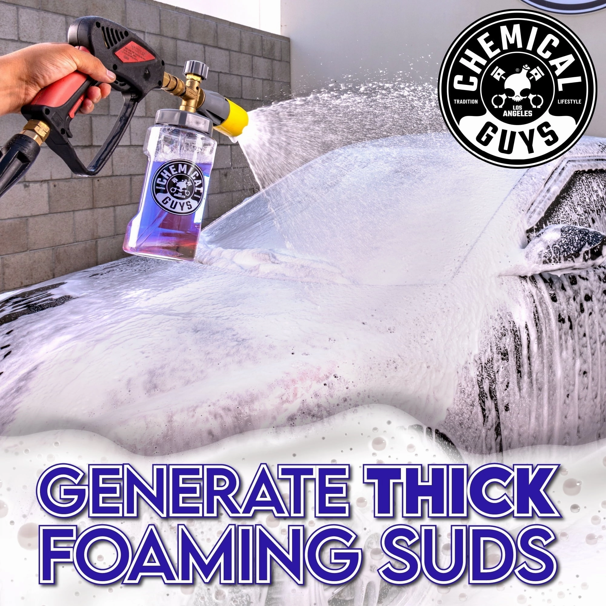 Chemical Guys CWS20716 Extreme Bodywash & Wax Foaming Car Wash Soap, 16 oz