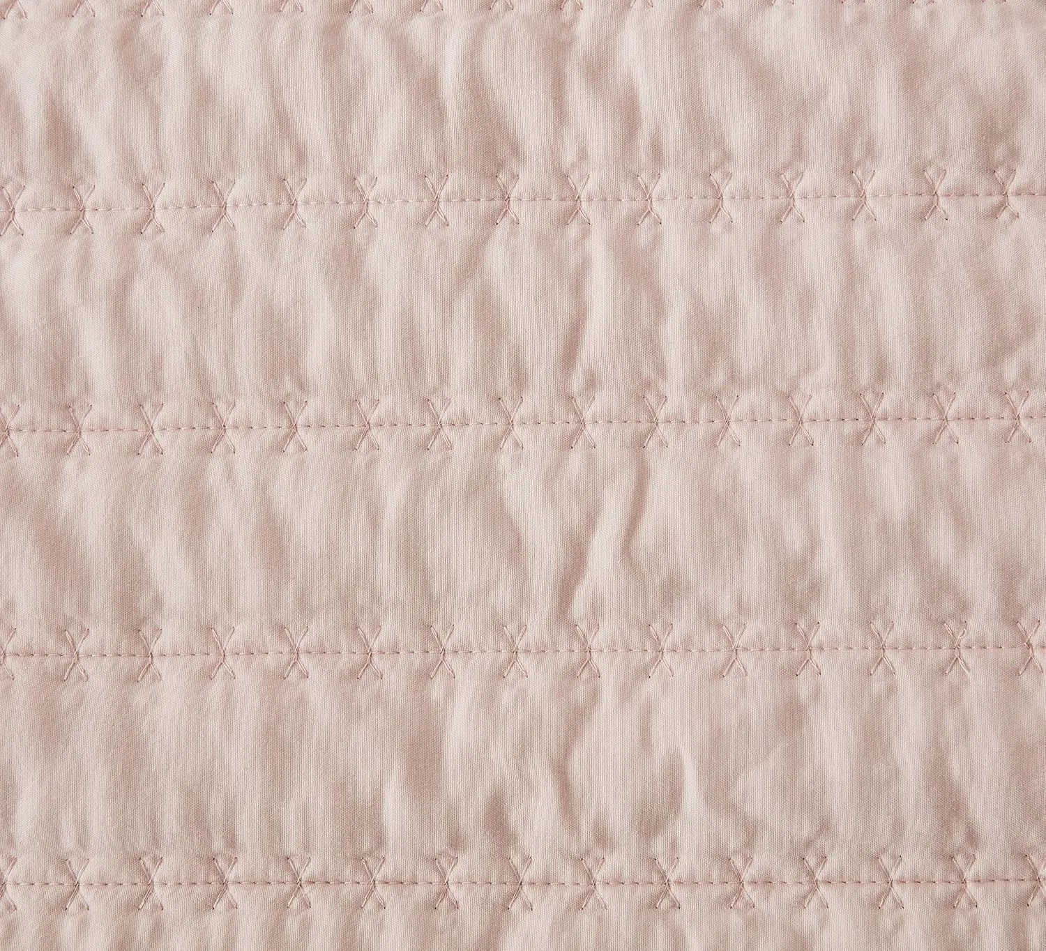 Chezmoi Collection Valkyrie 3-Piece Blush King Size Quilt Set - Cross Stitch Stone-Washed Soft Microfiber Lightweight Quilted Bedspread Set for All Seasons