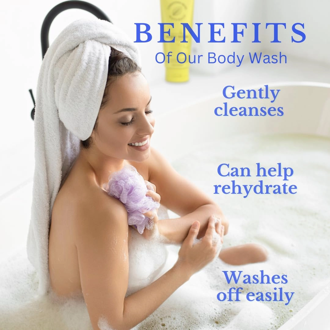 Christina Moss Naturals Verbena Body Wash, Natural & Organic Ingredients, Plant-Based, No Parabens, Sulfates Free, Non-Toxic
