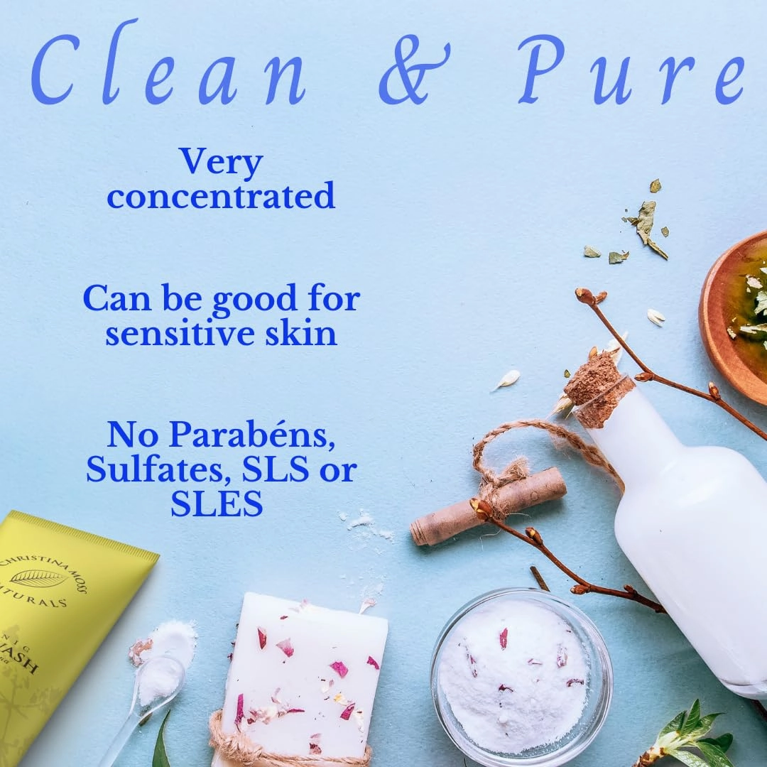 Christina Moss Naturals Verbena Body Wash, Natural & Organic Ingredients, Plant-Based, No Parabens, Sulfates Free, Non-Toxic