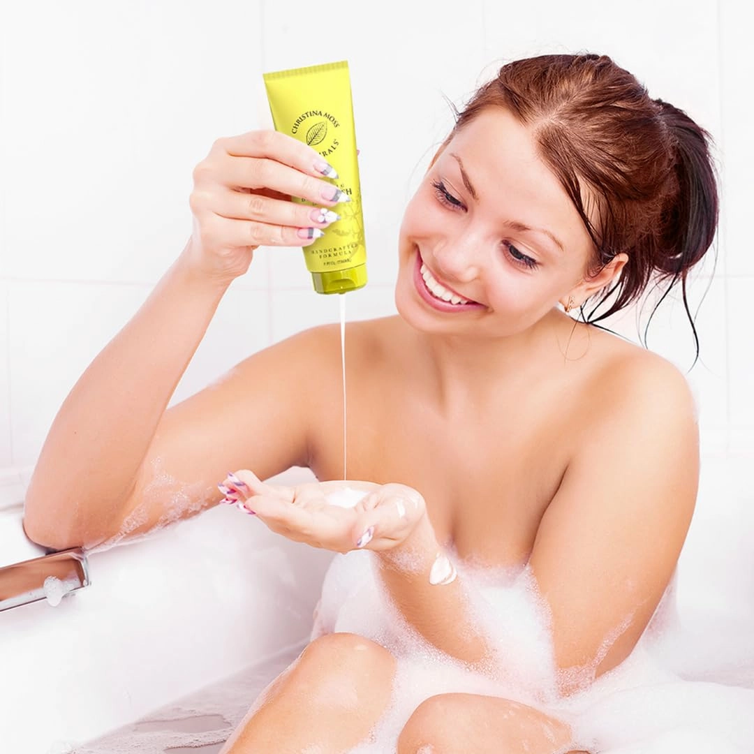 Christina Moss Naturals Verbena Body Wash, Natural & Organic Ingredients, Plant-Based, No Parabens, Sulfates Free, Non-Toxic