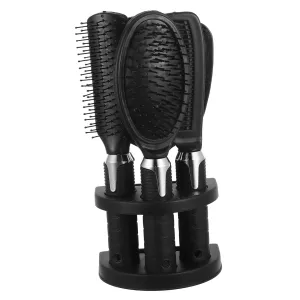 Classic Vintage Mirror Desk Mirror Storage Rack Hair Brush Set Plastic Comb Organizer Stylish Vanity Accessory