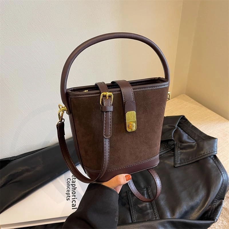 Classic Bucket Bag, Timeless Design with Adjustable Strap and Roomy Interior