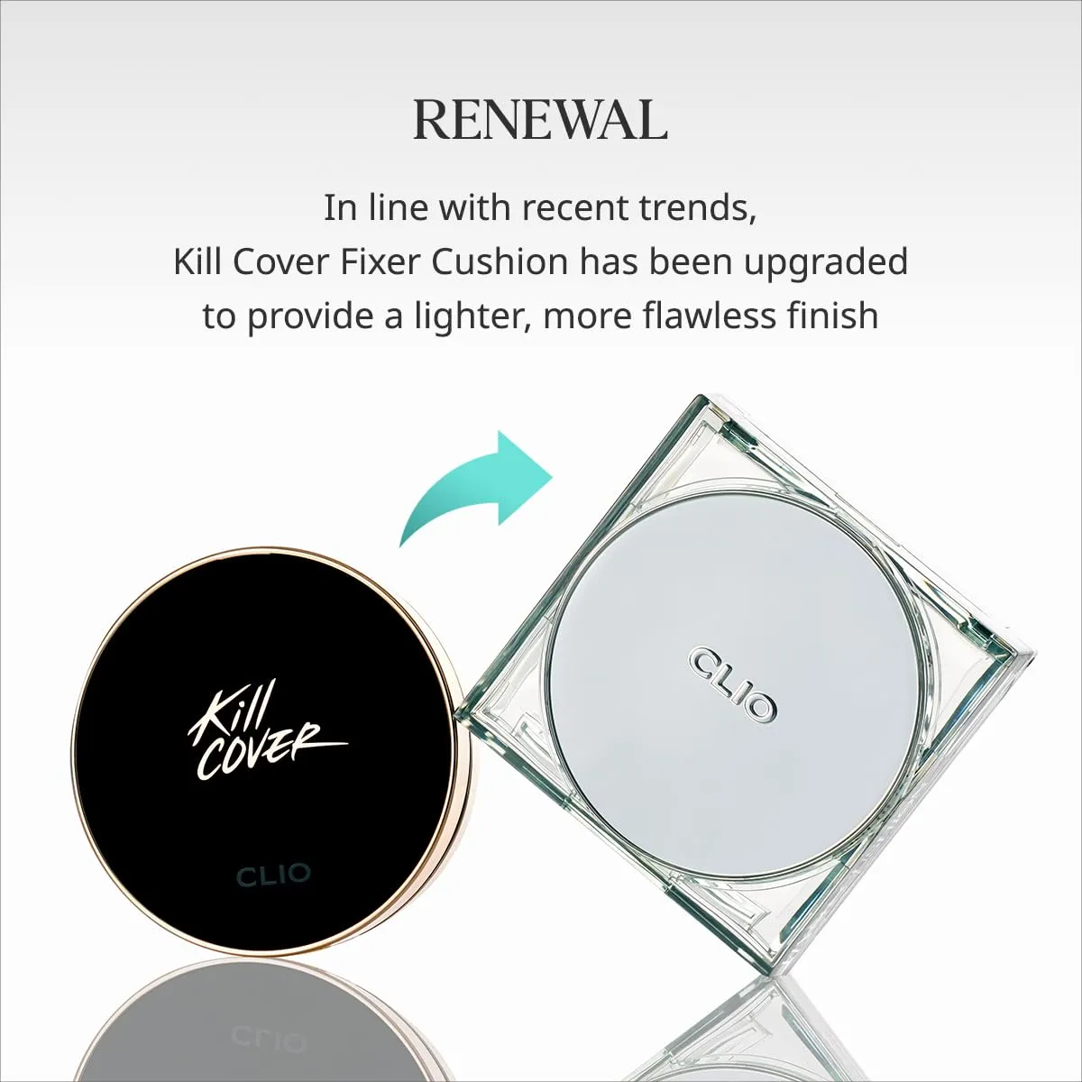 CLIO KILL COVER SKIN FIXER CUSHION (Advanced Version) (21N LINEN, [Refill Included])