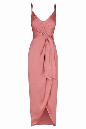 Cocktail Midi Dress Blush