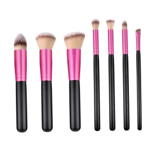 Cosmetics Brush Set 7-piece Makeup Brush Kit Skincare Applicator Nylon Bristles
