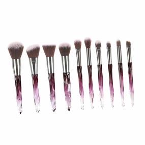 Cosmetics Brush Set 10-piece Crystal Makeup Kit Makeup Brush for Women Bristles