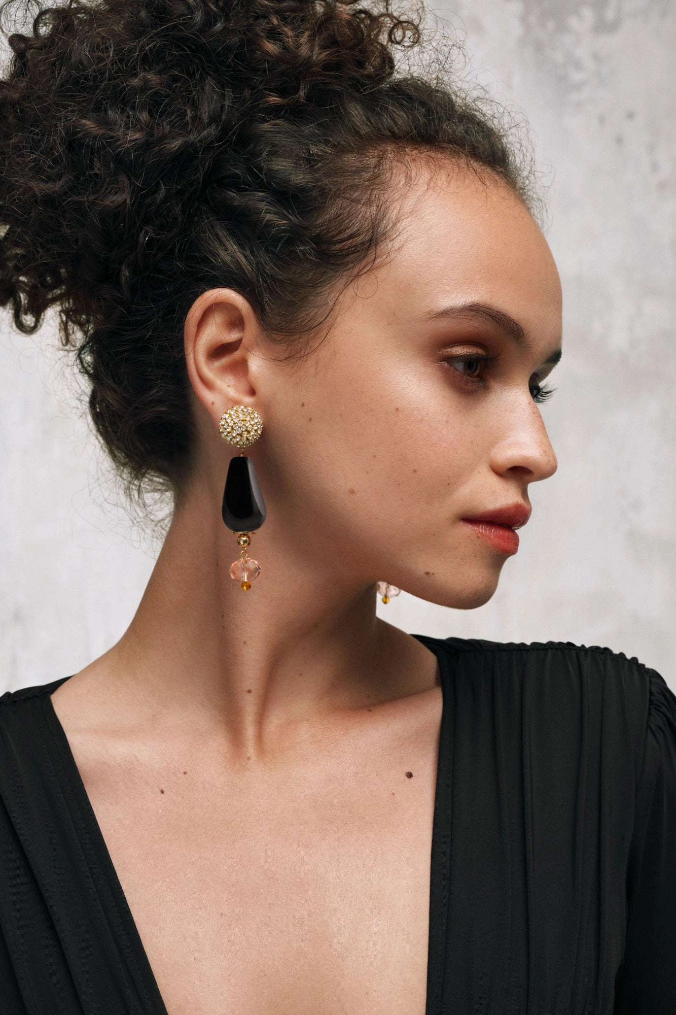 Céline Earrings in Soft Rose