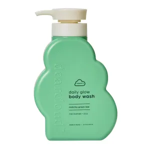 Daily Glow Body Wash – Matcha Green Tea - Niacinamide, Cica & Vitamin C – Exfoliating Body Wash & Bath Soap for Women and Men (16 fl oz)