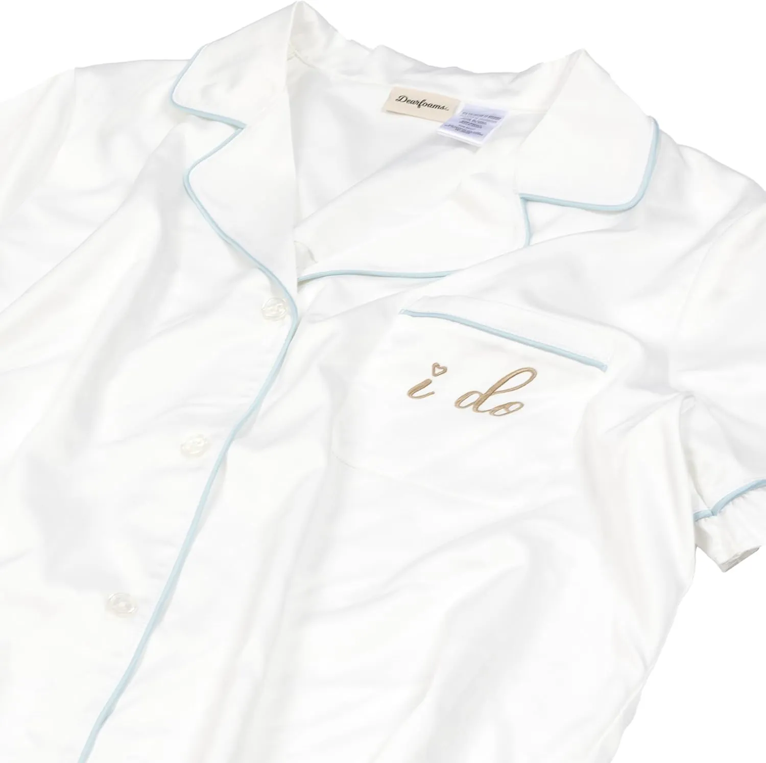 Dearfoams Women's Matching Bridal Pajamas, Robe & Nightwear Set for Bride & Bridesmaids, Wedding