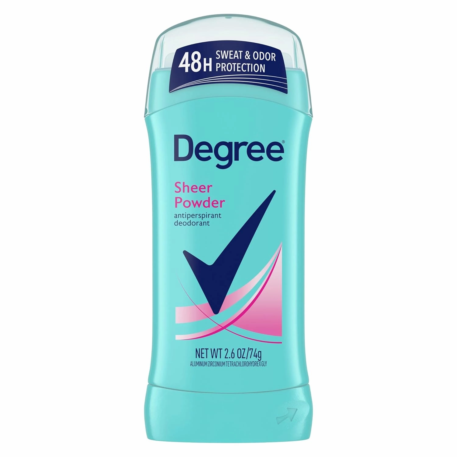 Degree Sheer Powder Antiperspirant Deodorant Stick, 2.6 oz (Pack of 12)