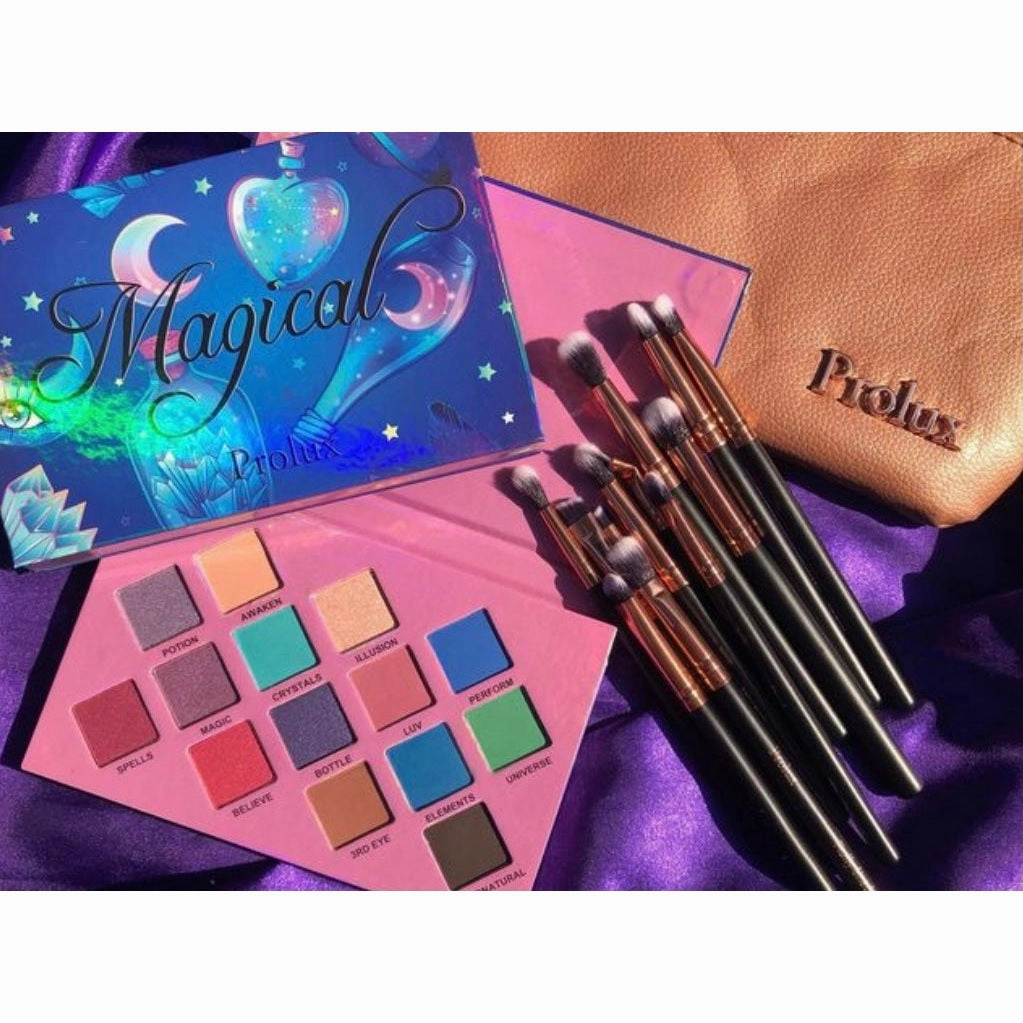 Deluxe 12 Piece Brush Set | Makeup Brush Set Prolux From Prolux Cosmetics
