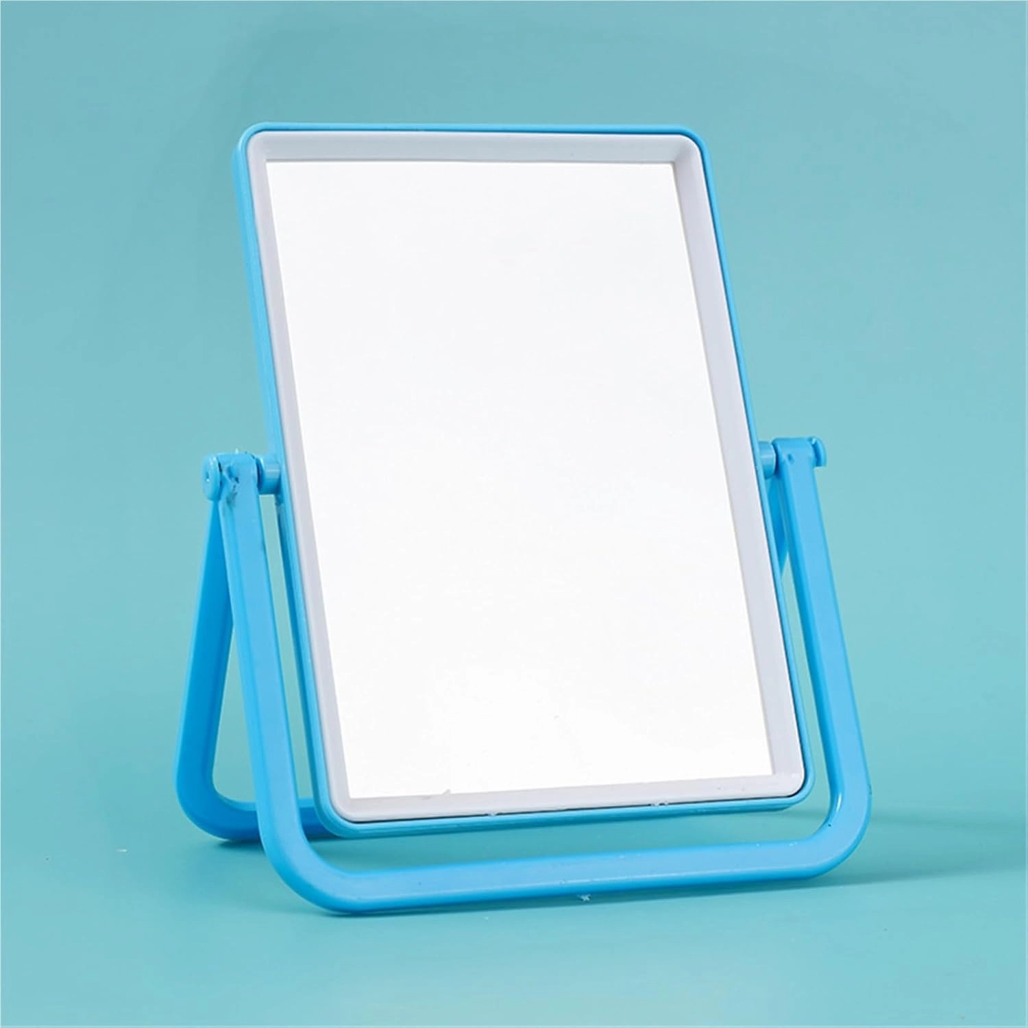 Desktop Portable Makeup Mirror Portable Square Simple Desktop Glass Mirror Girls Dormitory Single-Sided Makeup Mirror