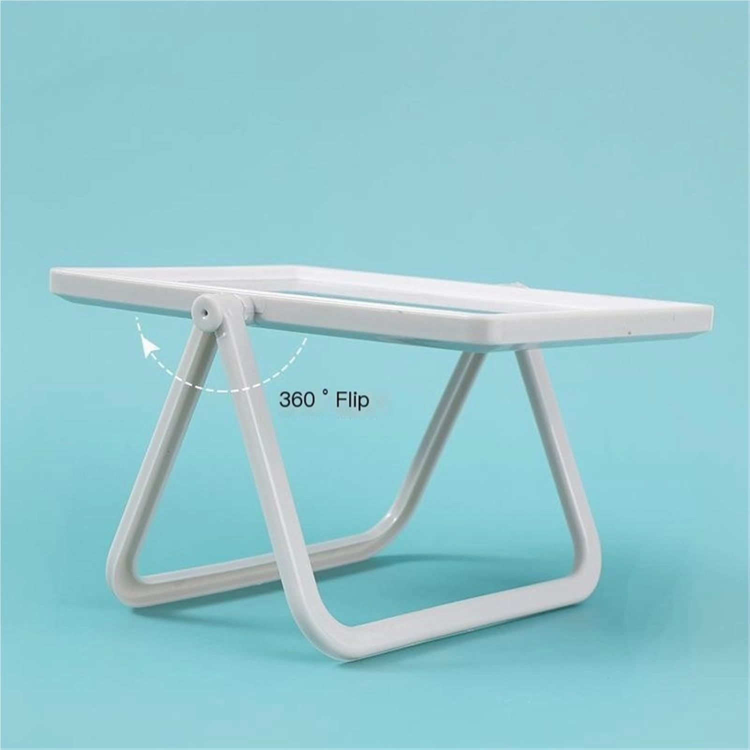 Desktop Portable Makeup Mirror Portable Square Simple Desktop Glass Mirror Girls Dormitory Single-Sided Makeup Mirror