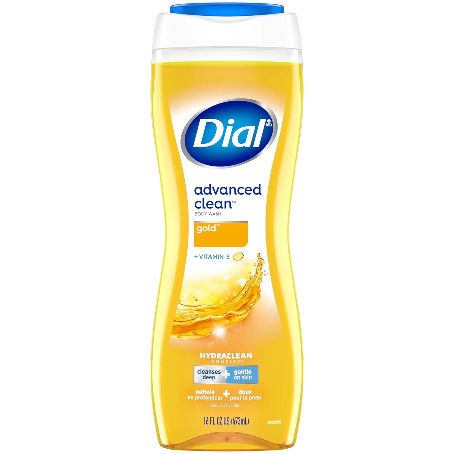 Dial Body Wash, Advanced Clean Gold, 16 fl oz, Pack of 6