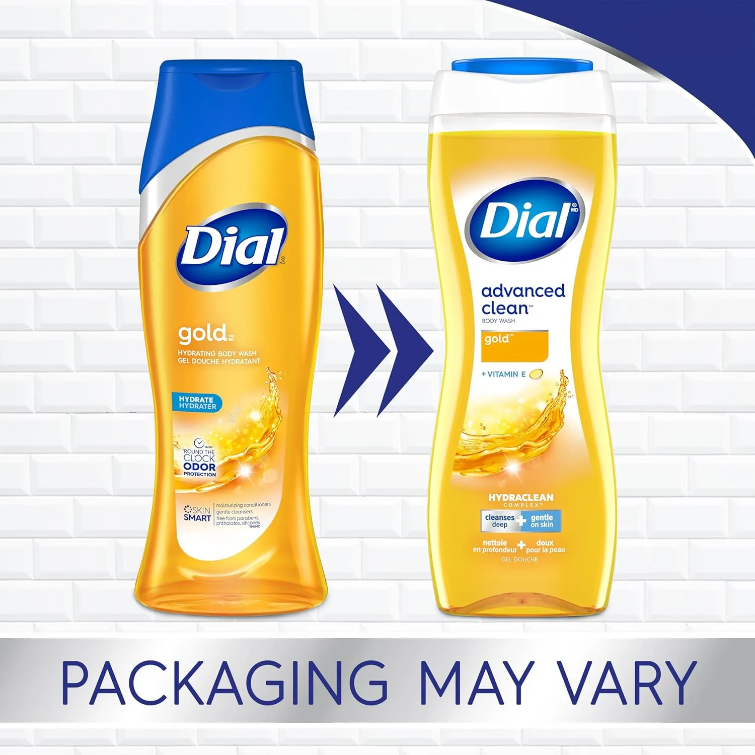 Dial Body Wash, Advanced Clean Gold, 16 fl oz, Pack of 6