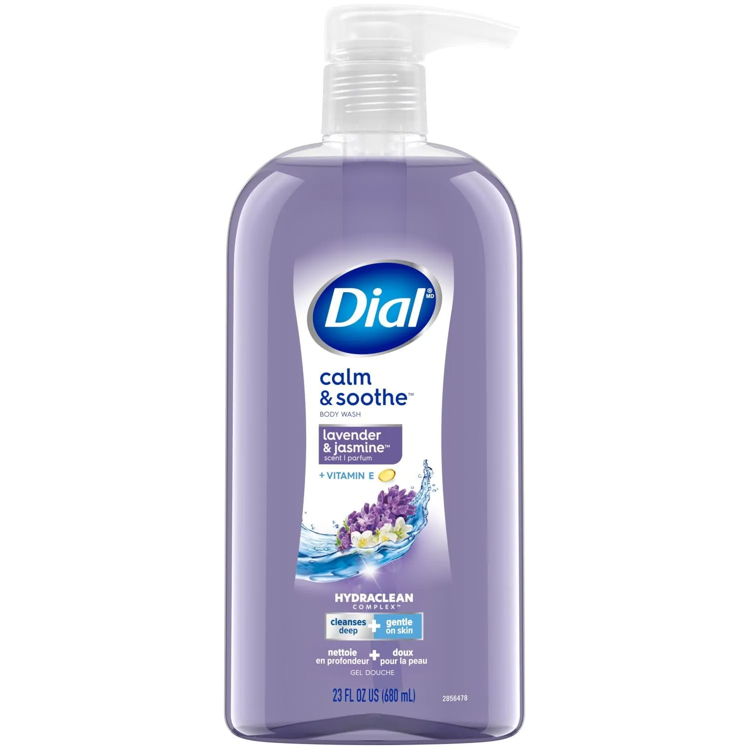 Dial Body Wash, Calm & Soothe Lavender & Jasmine Scent, 23 fl oz, Pack of 3