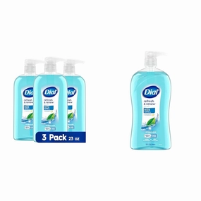 Dial Body Wash, Refresh & Renew Spring Water, 23 fl oz (Pack of 3) & Body Wash, Refresh & Renew Spring Water, 32 fl oz