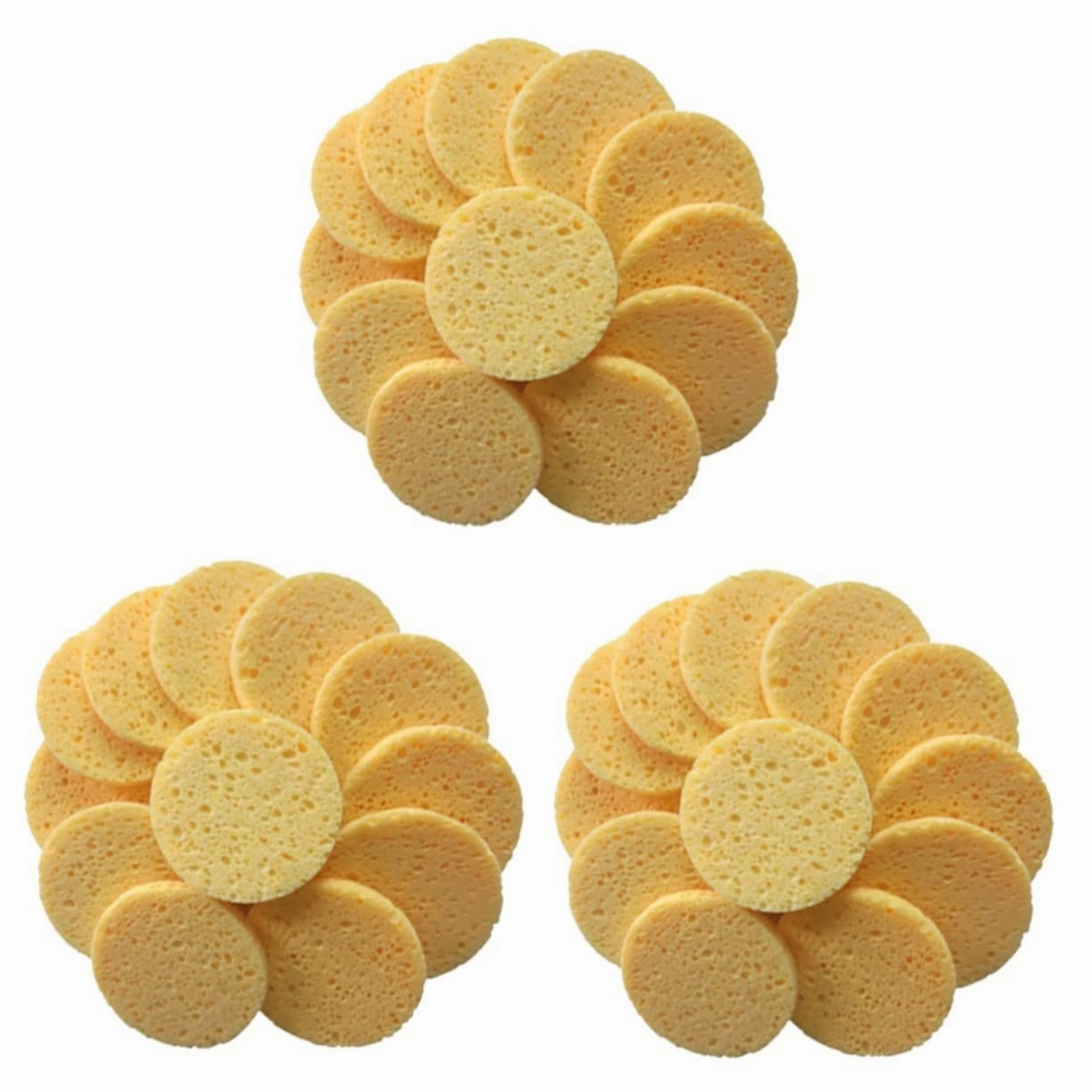 Didiseaon 60pcs Skin-friendly Round Cotton Pads Soft Makeup Sponges for Daily Facial Cleansing Exfoliating and Pore Deep Cleaning Skin Color