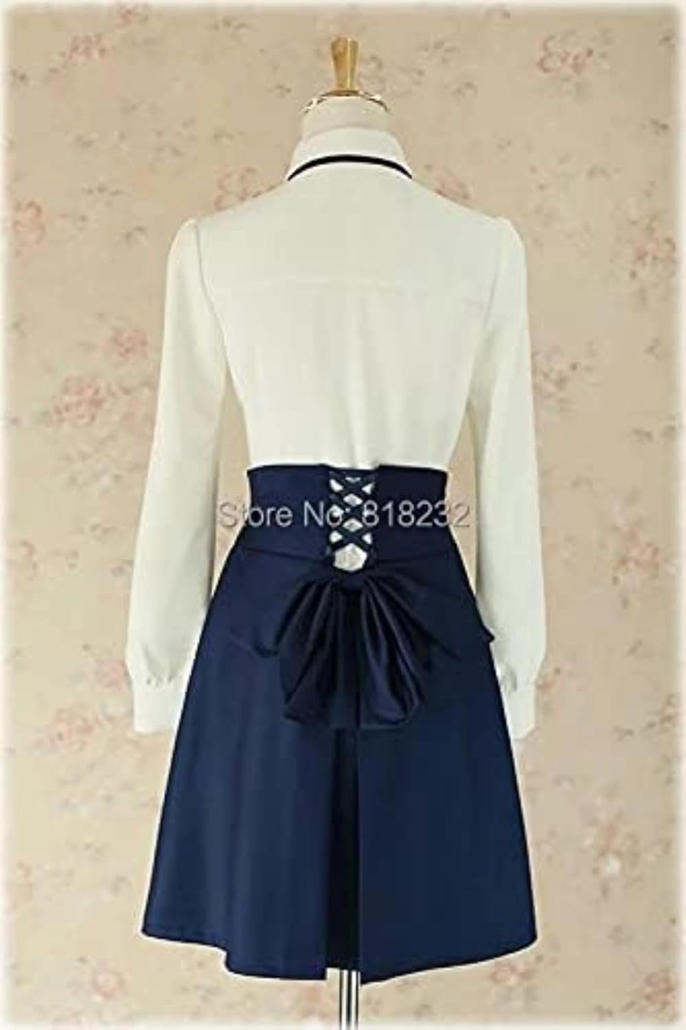 Diffuse Exhibition Anime Fate/Stay Night Saber Altria Pendragon High Waist Tunic Skirt School Uniform Outfit Cosplay Costumes