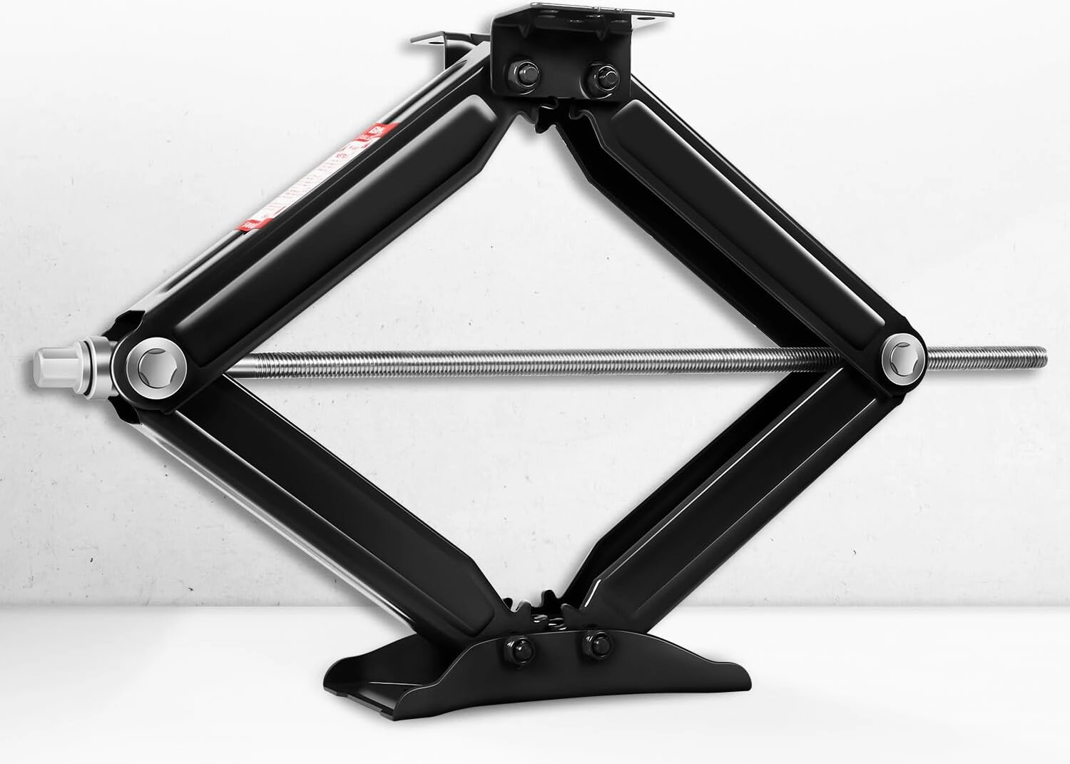 DNA MOTORING 2-Pack 5000lbs RV Trailer Stabilizer Leveling Scissor Jacks with Speed Crank Handle, 4-24" Height,Set of 2,Black,TOOLS-00330
