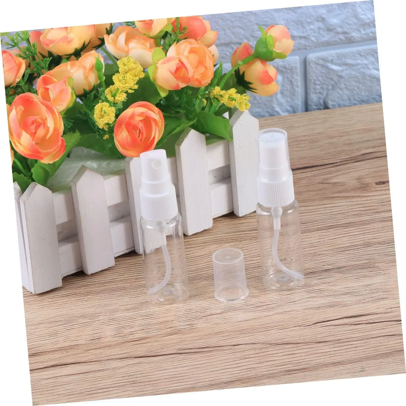 DOITOOL 20ml Plastic Pump Bottles Reusable Empty Dispensers Refillable Travel Containers Leakproof Water Dispenser Bottles