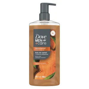 DOVE MEN   CARE Body Wash Sandalwood   Cardamom Oil to Rebuild Skin in the Shower with Plant-Based Cleansers and Moisturizers 26 oz