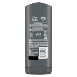DOVE MEN   CARE Purifying Charcoal   Clay Body and Face Wash with 24-Hour Nourishing Micromoisture Technology Body Wash for Men, 13.5 oz (Pack of 2)