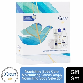 Dove Gently Nourishing Body Selection Gift Set, Bodywash, Lotion, APA & Puff
