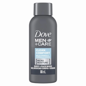 Dove Men   Care Hydrating Clean Comfort Pack of 24 Body and Face Wash with 24-Hour Nourishing Micromoisture Technology Body Wash for Men, 3 oz
