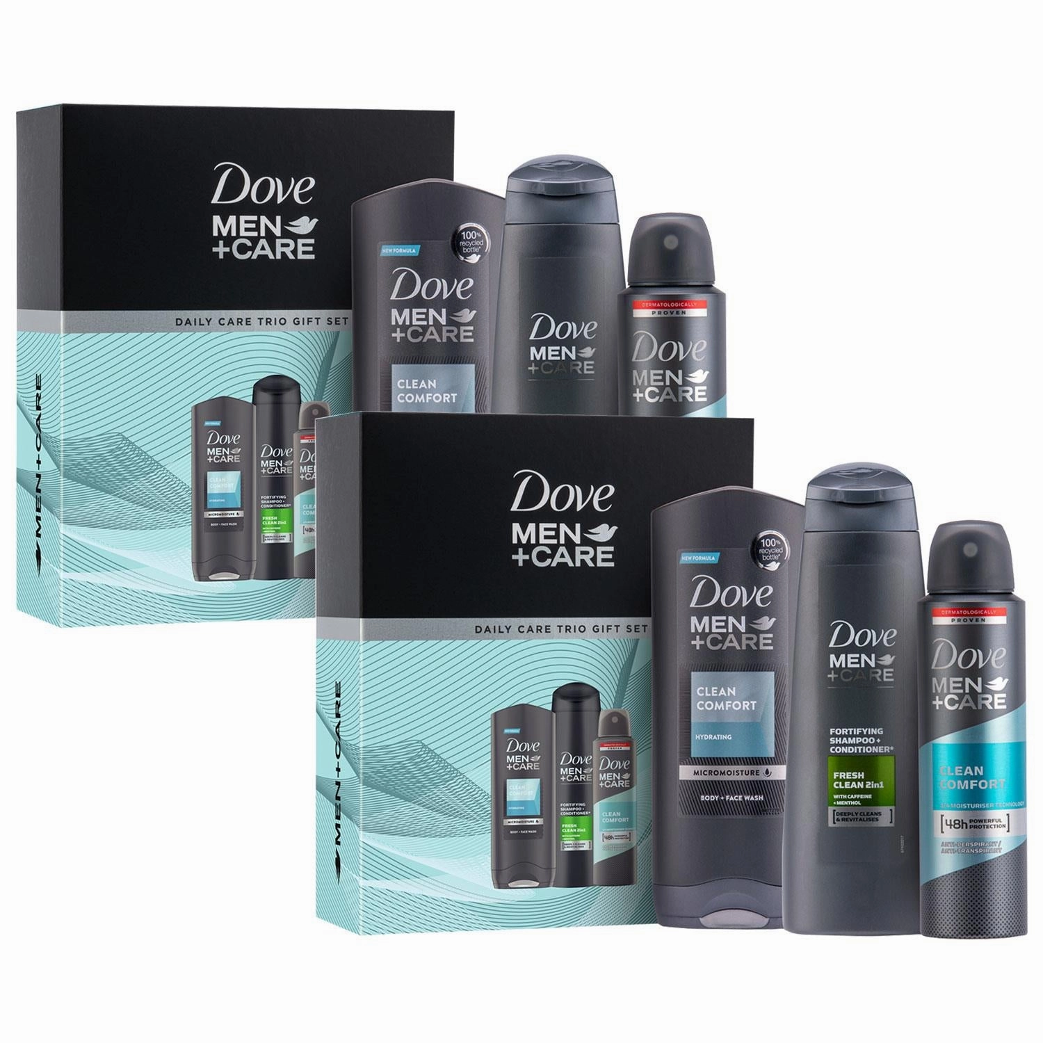 Dove Men Care Daily Care Trio Gift Set For Him, Bodywash, APA & Shampoo