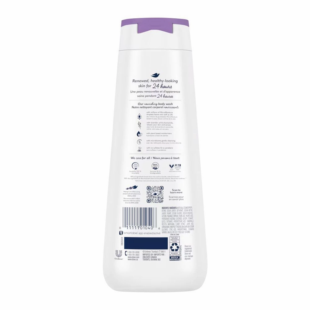 Dove Relaxing Body Wash Lavender & Chamomile 24h Moisture 591ML