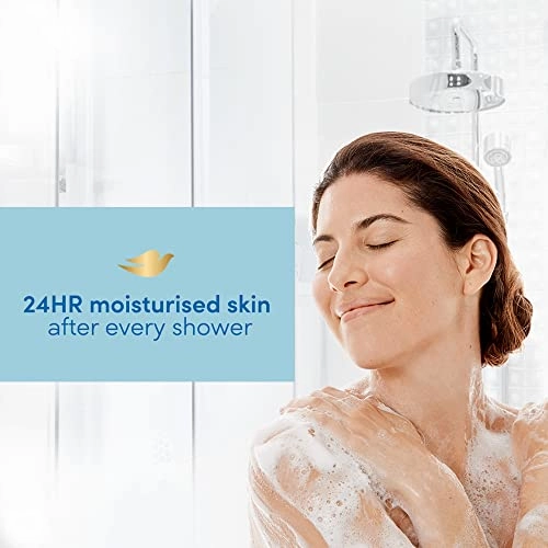 Dove's Deeply Nourishing Body Wash, 800 ml, moisturizes for softer, smoother skin. Suitable for both women and men, ideal for dry skin